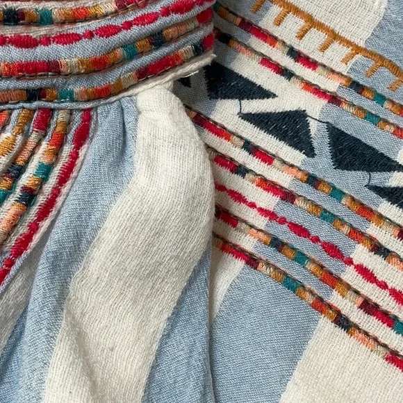 THML Tank Style Embroidered Bohemian Shift Dress - Picture 7 of 13